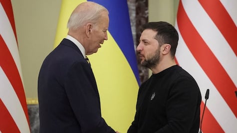 Biden visita por sorpresa Kiev, días antes del primer aniversario de la invasión rusa a Ucrania