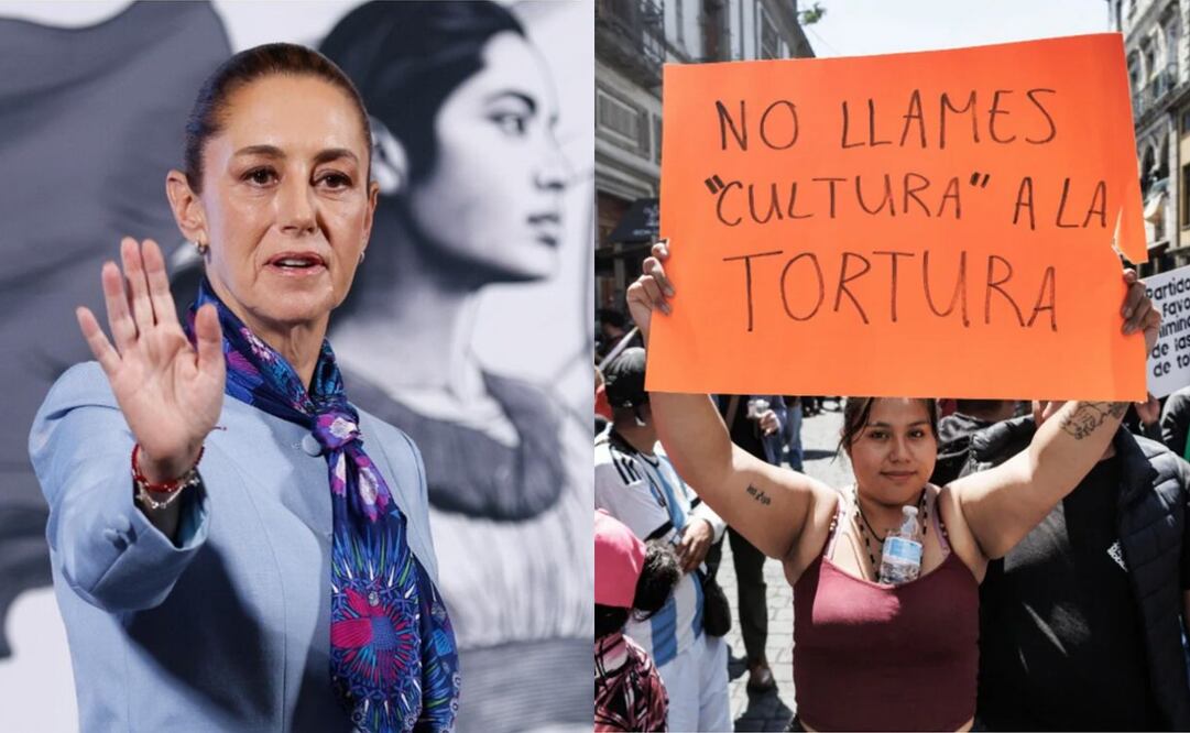 La Presidenta mencionó que el maltrato animal ya está en la Constitución e insistió en que se evite maltratar a los toros. Foto: Diego Simón / Yaretzy M. Osnaya / EL UNIVERSAL