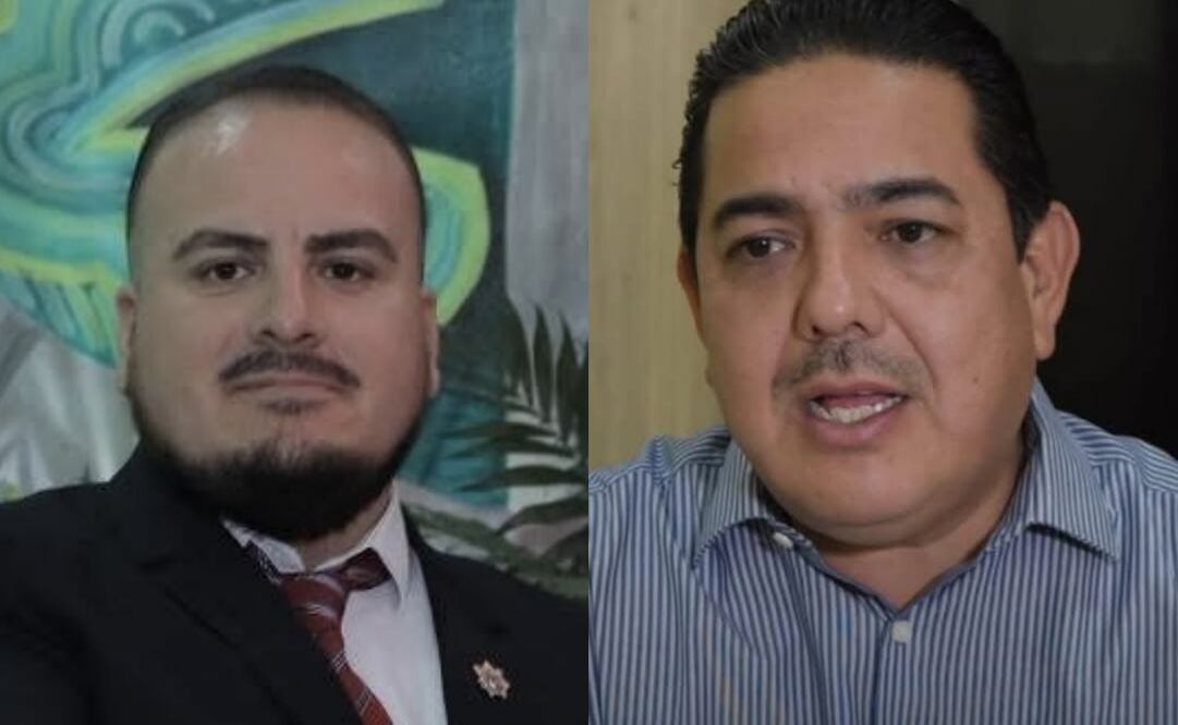 Armado Castañeda Sánchez, titular de la Coordinación Estatal de Protección Civil y Fernando Morales Flores, titular de la Coordinación Municipal de Protección Civil fueron separados de sus cargos (05/11/2025). Foto: Especial