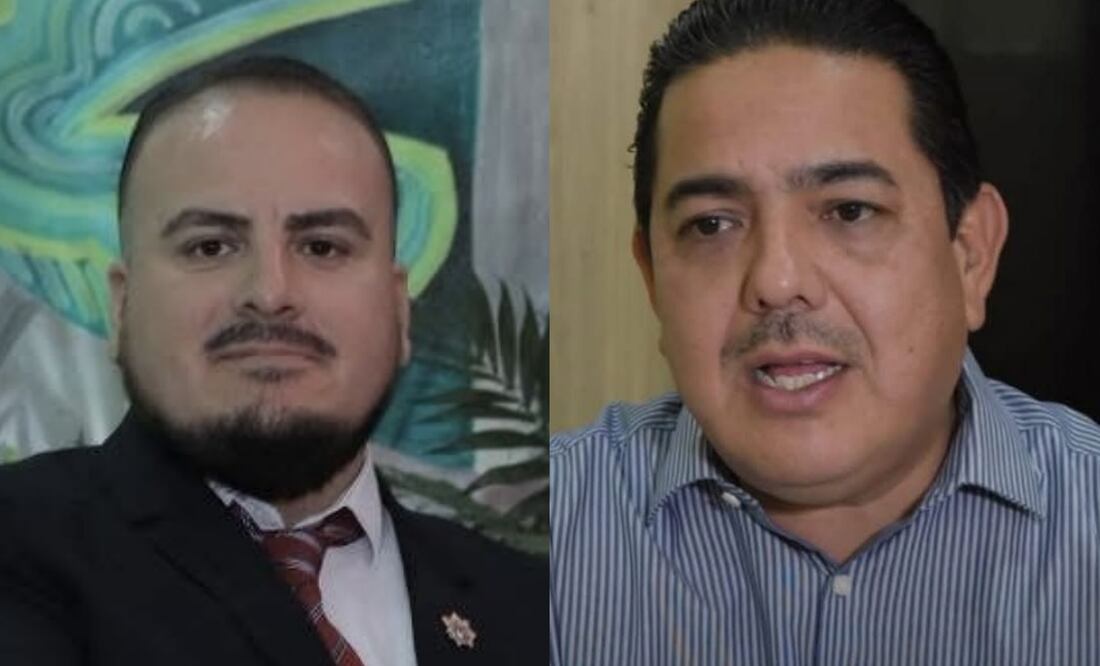 Armado Castañeda Sánchez, titular de la Coordinación Estatal de Protección Civil y Fernando Morales Flores, titular de la Coordinación Municipal de Protección Civil fueron separados de sus cargos (05/11/2025). Foto: Especial