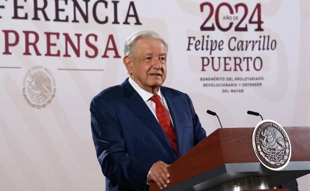 López Obrador en su mañanera del 1 de julio. Foto: Presidencia