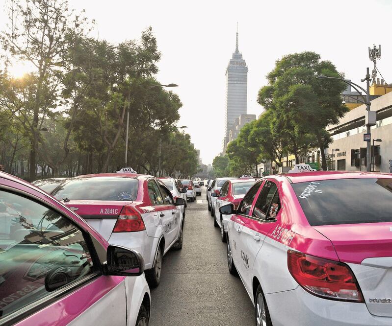 Los taxistas están en contra de las apps de transporte privado. Foto: Archivo. EL UNIVERSAL