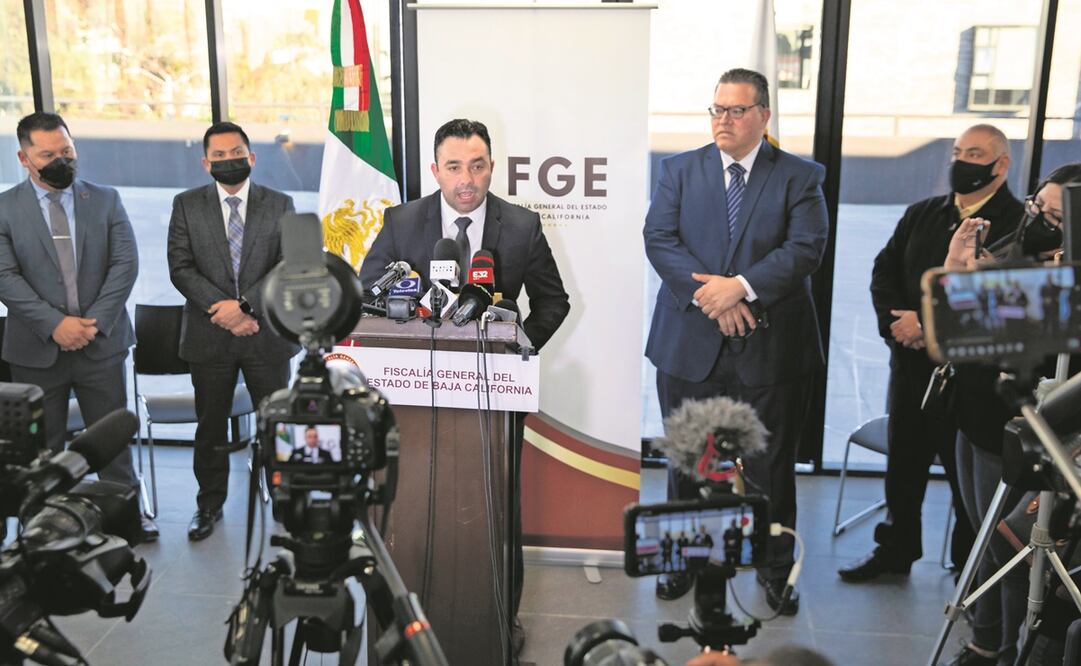 El fiscal general del estado, Iván Carpio, informó los avances de la investigación del asesinato de Margarito Martínez. Foto: AIMEE MELO/ EL UNIVERSAL