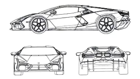 El sucesor del Lamborghini Aventador V12 se revela en estos diseños