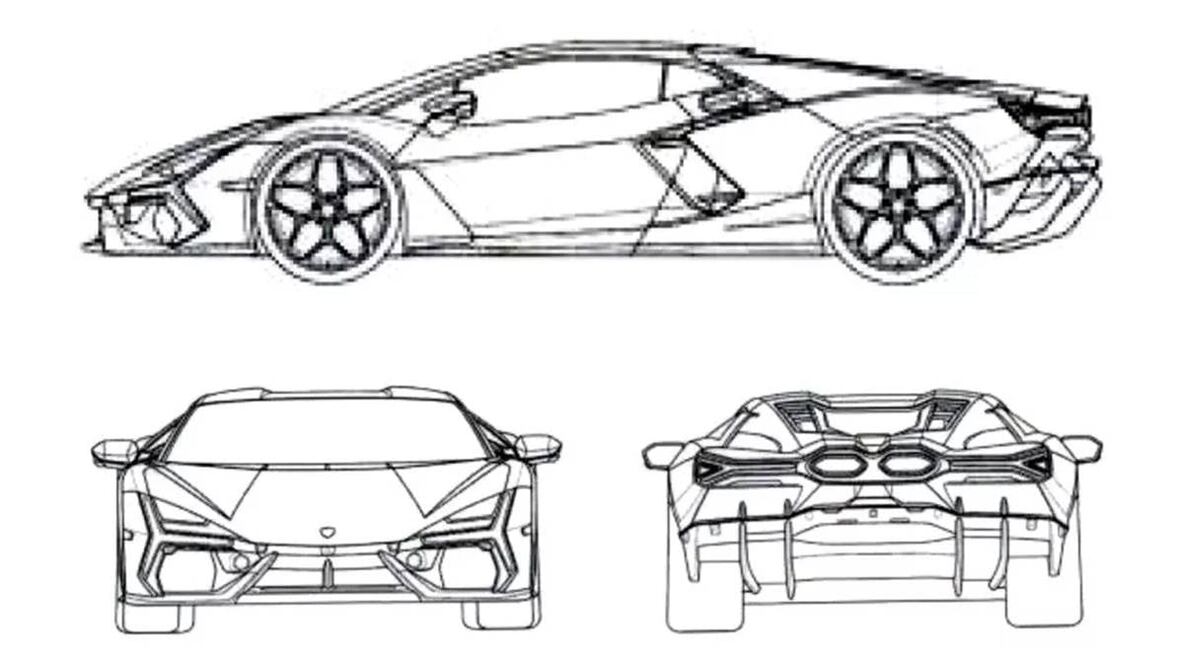 El sucesor del Lamborghini Aventador V12 se revela en estos diseños