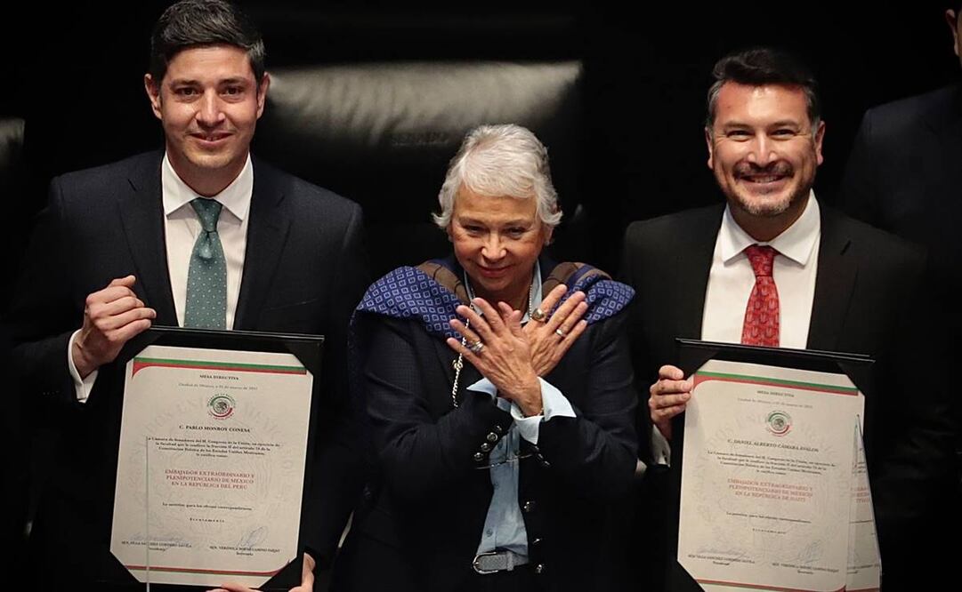 El presidente de la Comisión de Relaciones Exteriores, Héctor Vasconcelos, afirmó que los nombramientos ayudarán a fortalecer las relaciones con ambas naciones / Fotos: a Berenice Fregoso El universal
