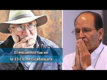 Incómodo encuentro de Sicilia y Solalinde en la FIL de Guadalajara