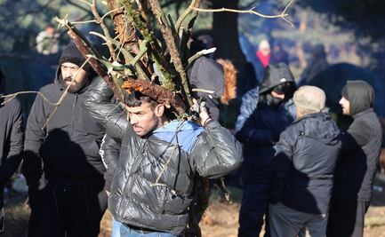 Agencias de la ONU reparten ayuda a migrantes en frontera polaco-bielorrusa