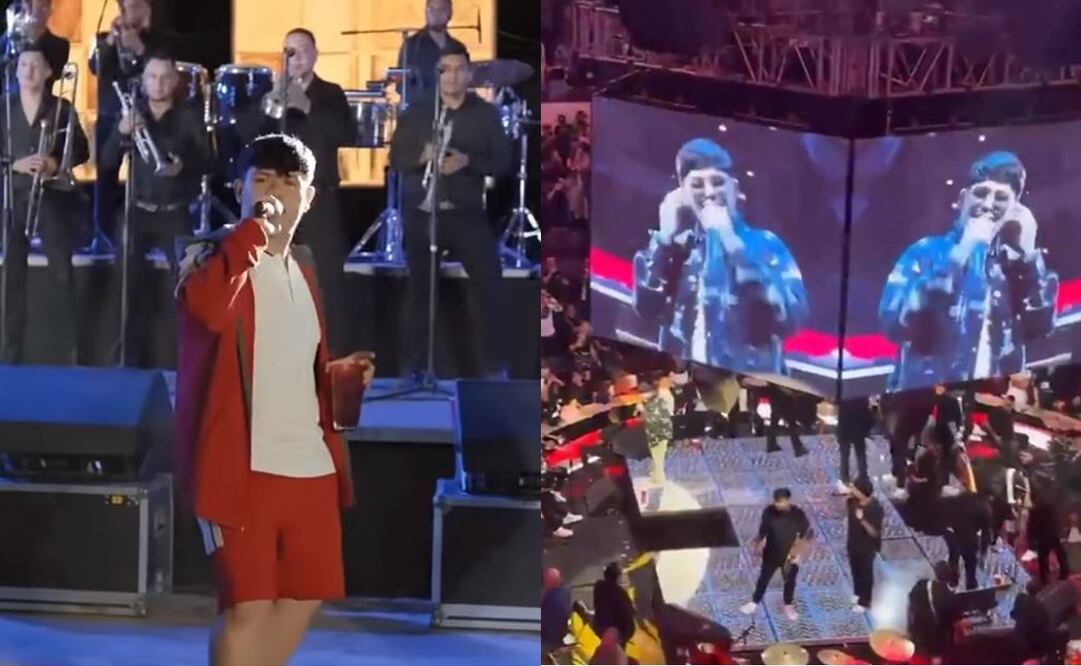 Junior H es silenciado en la Feria de Aguascalientes. Foto: Captura de video