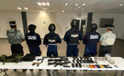 Detienen a cinco hombres armados en Huichapan, Hidalgo; aseguran granadas, armas y droga