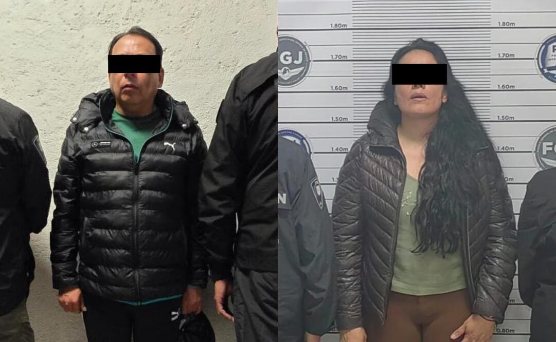 Detienen a dos expolicías del Estado de México acusados de robo agraviado en pandilla (19/02/2025). Foto: Especial