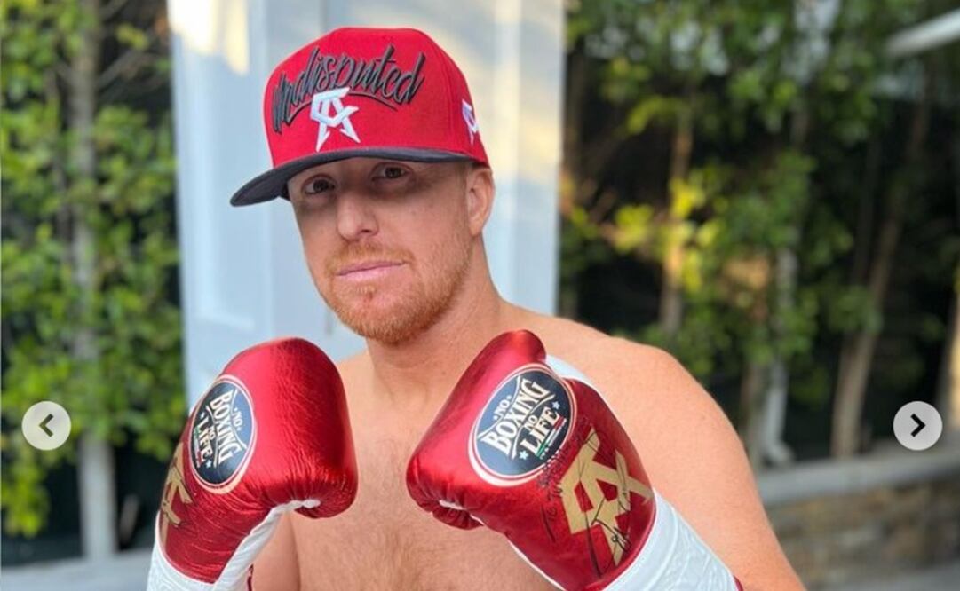 Justin Turner caracterizó al boxeador mexicano - FOTO: Instagram @redturn2