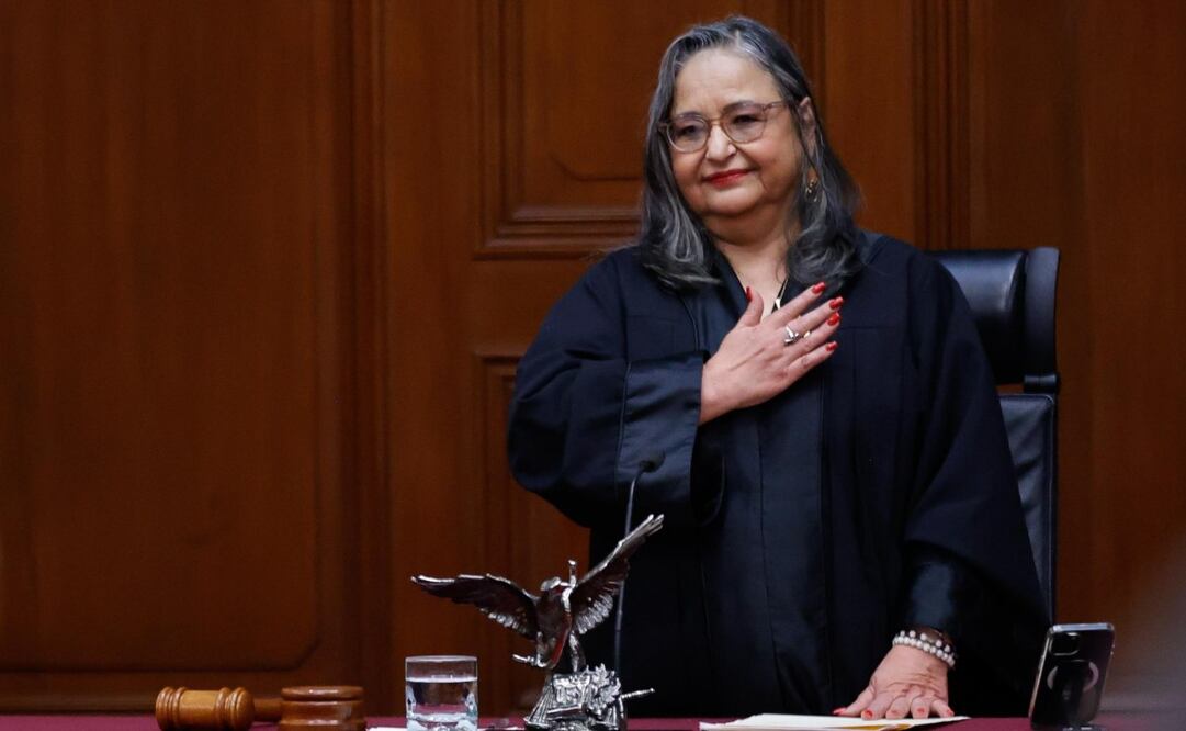 Finaliza el informe de la ministra presidenta Norma Piña Hernández en el pleno de la SCJN este martes 26 de agosto de 2025. Foto: Diego Simón Sánchez/ EL UNIVERSAL