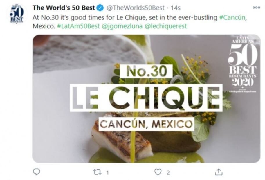 Estos son los restaurantes mexicanos con un lugar en los Latin America’s 50 Best Restaurants 2020