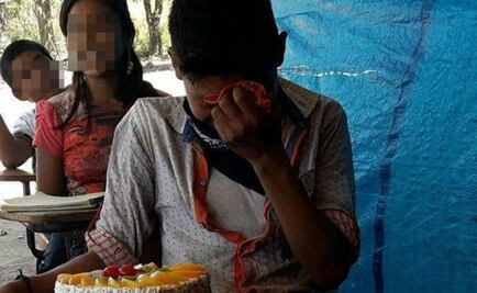 Huichol student receives birthday cake first time ever