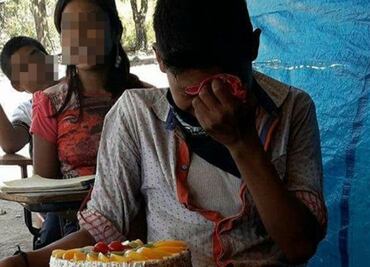 Huichol student receives birthday cake first time ever