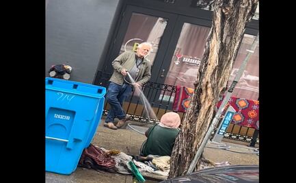 Detienen en San Francisco a hombre que roció con una manguera a mujer sin hogar