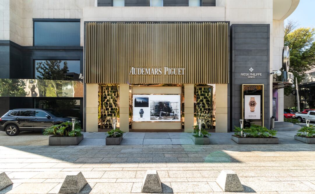 Fachada del nuevo espacio de Audemars Piguet en Berger, en la avenida Presidente Masaryk, en CDMX