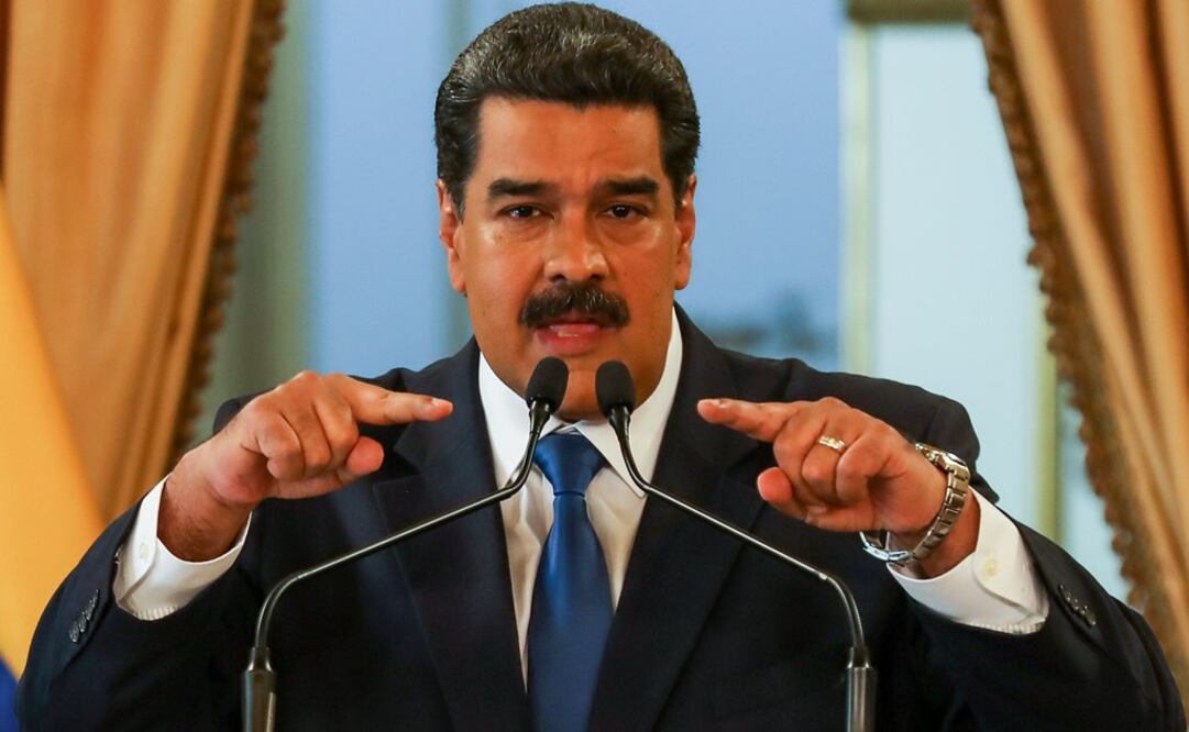 El presidente de Venezuela, Nicolás Maduro, habla durante una rueda de prensa en el palacio presidencial de Miraflores, en Caracas (Foto: EFE / Archivo)