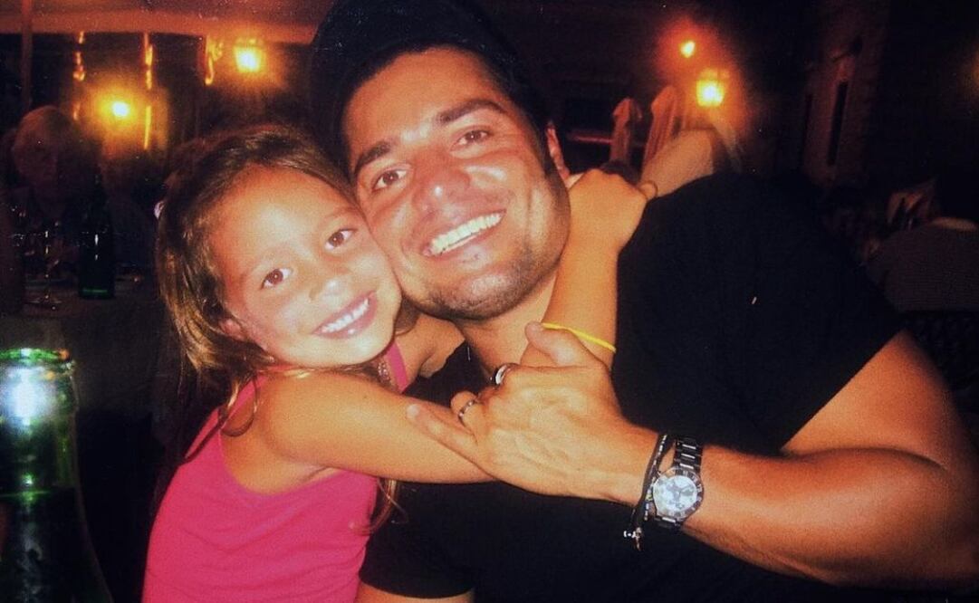 Isadora Figueroa y su padre, Chayanne. Fuente: Instagram @isadorafigueroa