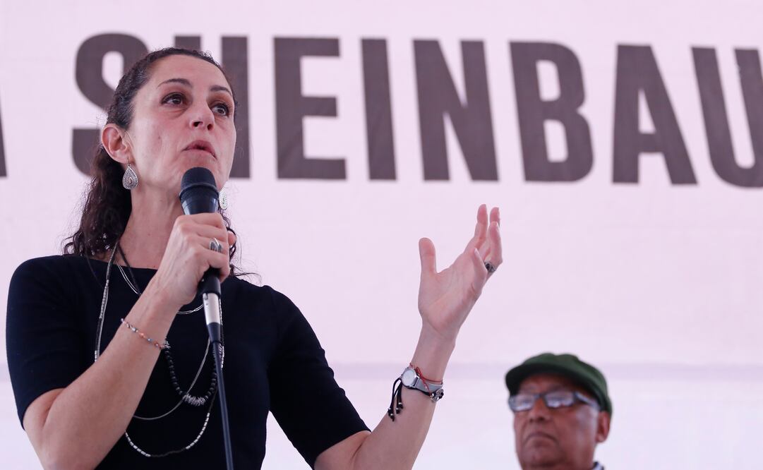 Cluadia Sheinbaum en evento frente al MUNAL “Hablemos de la ciudad”. Fotos: Berenice Fregoso. EL UNIVERSAL