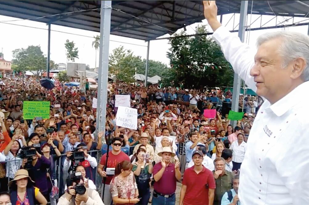 Previsión. AMLO dice que los candidatos presidenciales, incluso los independientes, se unirán contra él (TOMADA DE FACEBOOK)