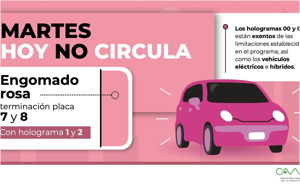 Hoy no circula CDMX. Foto: Especial