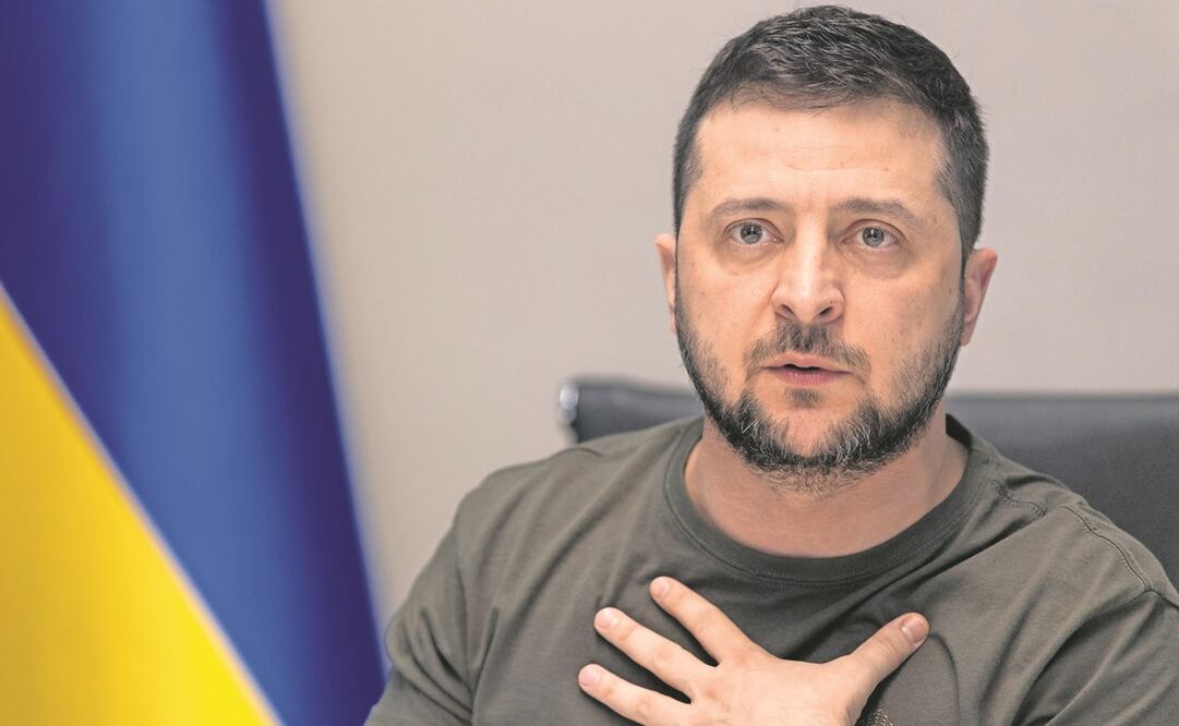Zelensky, en entrevista con medios rusos. Foto: EFE