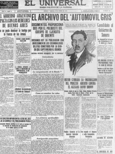 La primera banda que asaltaba en auto