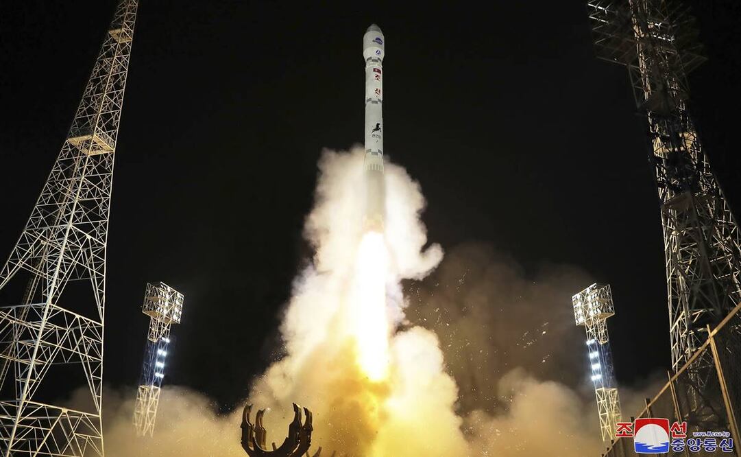 Lanzamiento del satélite espía militar Malligyong-1, el 21 de noviembre de 2023. Foto: AP