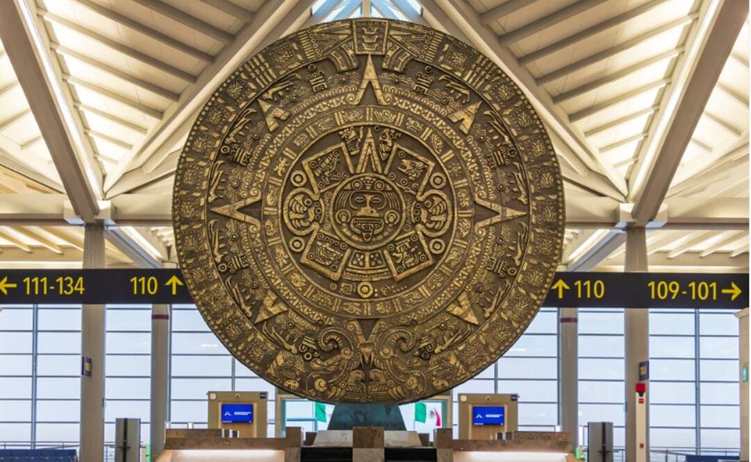 El Inai instruyó a la Sedena proporcionar versión pública del contrato celebrado para la adquisición de la escultura “Piedra del Sol” -ubicada en el Aeropuerto Internacional Felipe Ángeles / Foto: Instagram aifa_aeropuerto