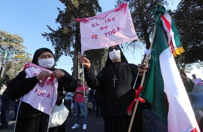“Mi voto no se toca”; así se vivió la marcha en defensa del INE en el Edomex
