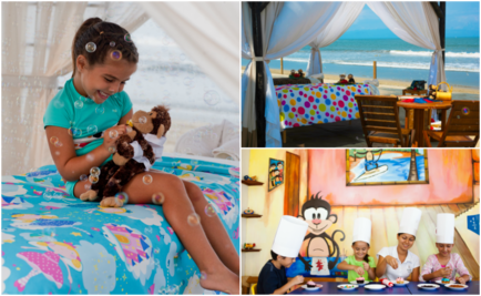 En la playa: spa temático para niños