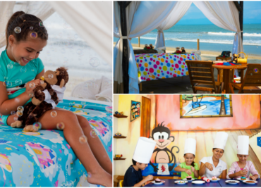 En la playa: spa temático para niños