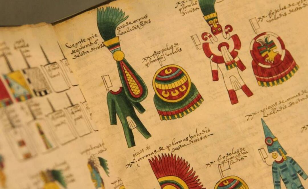 Algunos de los códices exhibidos están hechos con piel de jaguar y venado pero también los hay en papel europeo. FOTO: Facebook/Bodleian Libraries.