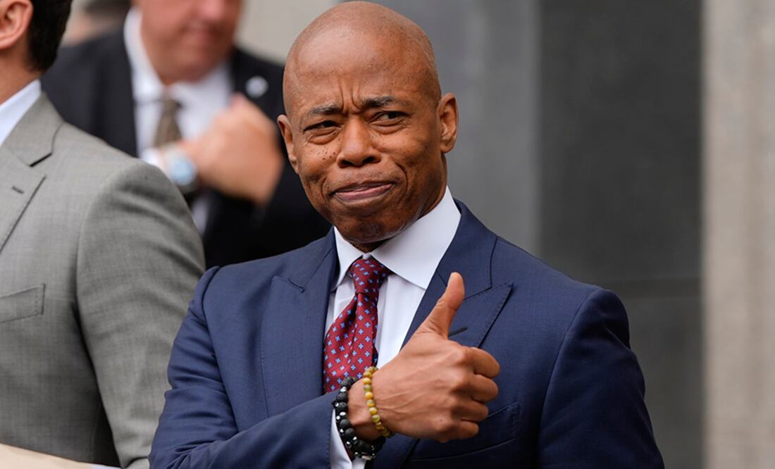 Eric Adams se declara inocente ante sus acusaciones fiscales. Foto: AP