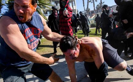 Partidarios y detractores de Trump se enfrentan en San Diego