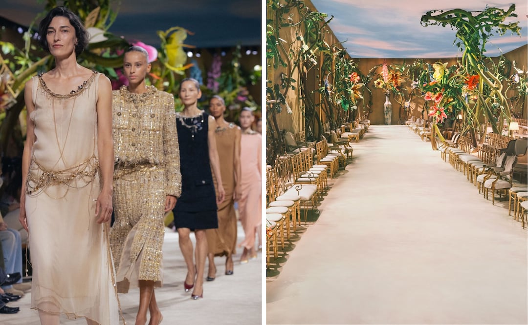Chanel convierte la Alta Costura en un cuento de hadas. Foto: AP, Instagram @chanelofficial