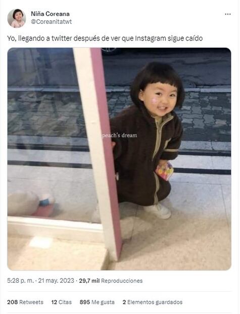 Caída de Instagram meme