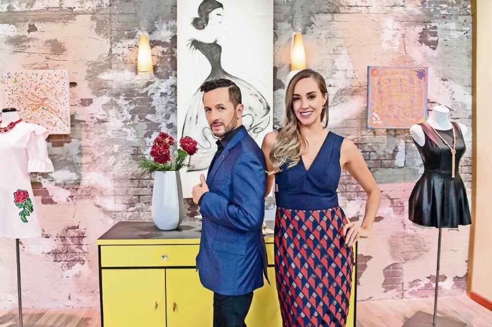 Oscar Madrazo y Olivia Peralta durante la presentación del programa (HOME & HEALTH)