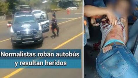Hieren a 2 normalistas en Uruapan; querían burlar filtro tras robar autobús