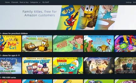 Amazon Prime Video trasmite películas para niños gratis por coronavirus