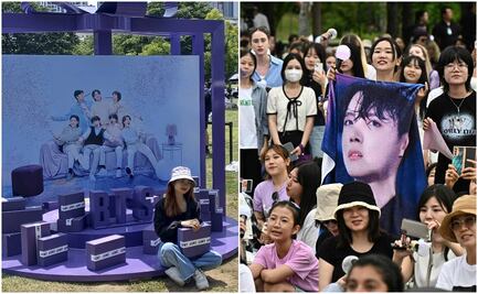 BTS tiñe de morado Seúl para celebrar sus 10 años con fotos y tatuajes