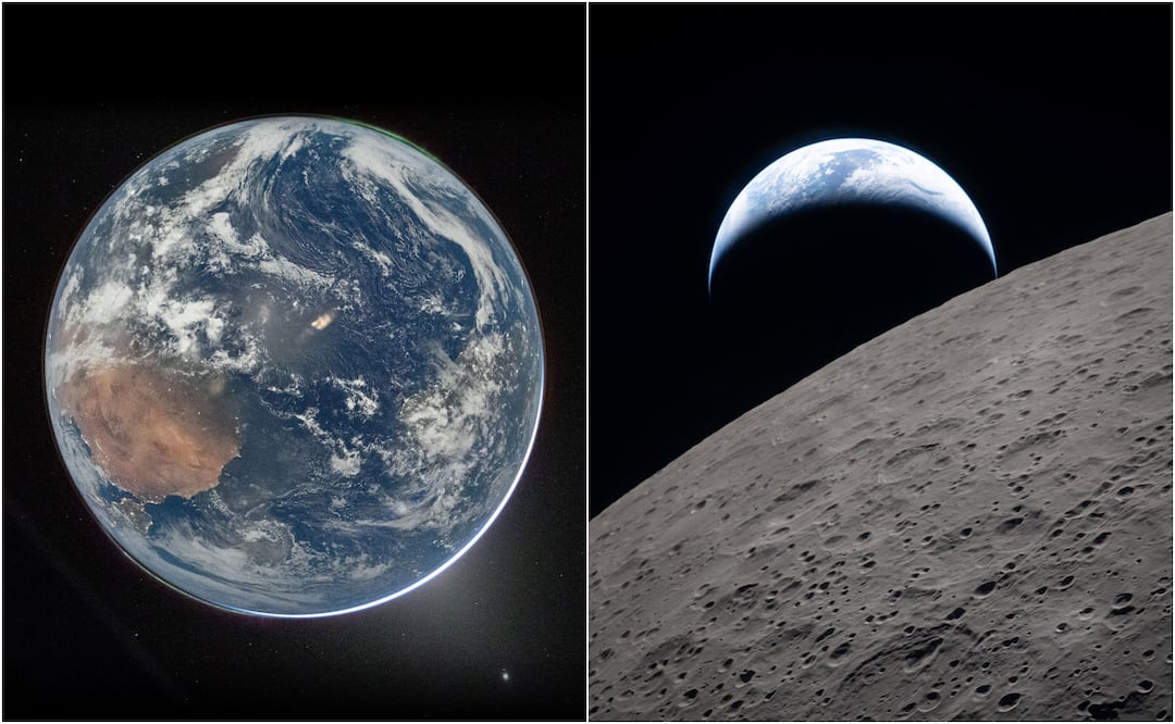 La NASA publicó 17 imágenes tomadas durante la misión espacial Artemis II con calidad y tamaño adecuado para cualquier tipo de dispositivo móvil. Foto: NASA