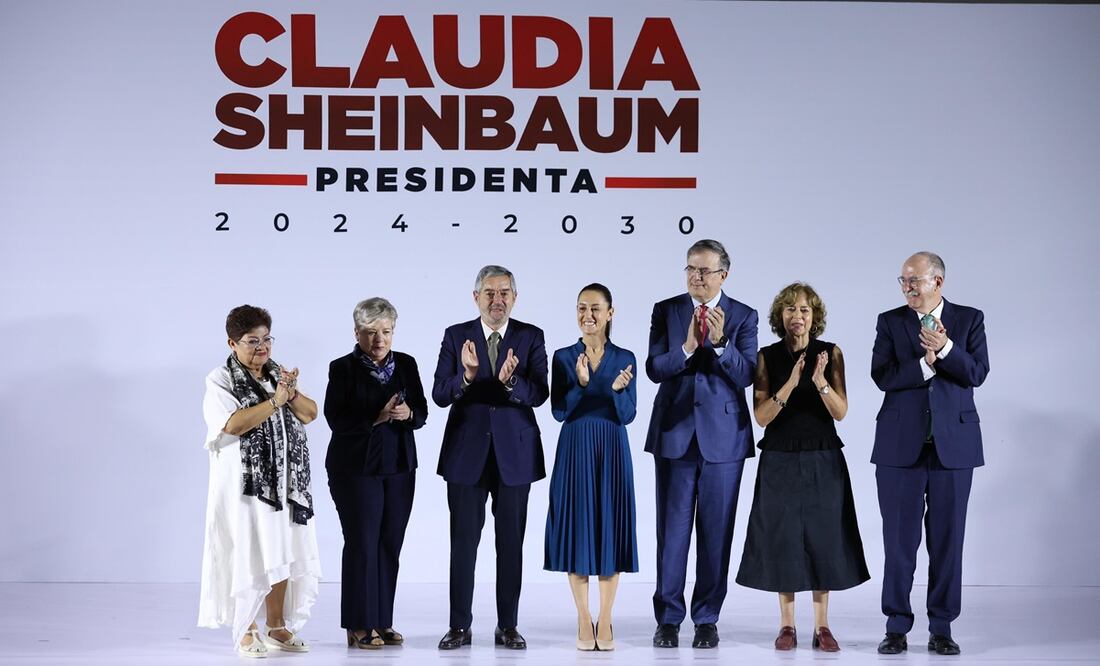 Parte del Gabinete de Claudia Sheinbaum. Foto: Diego Simón Sánchez / EL UNIVERSAL
