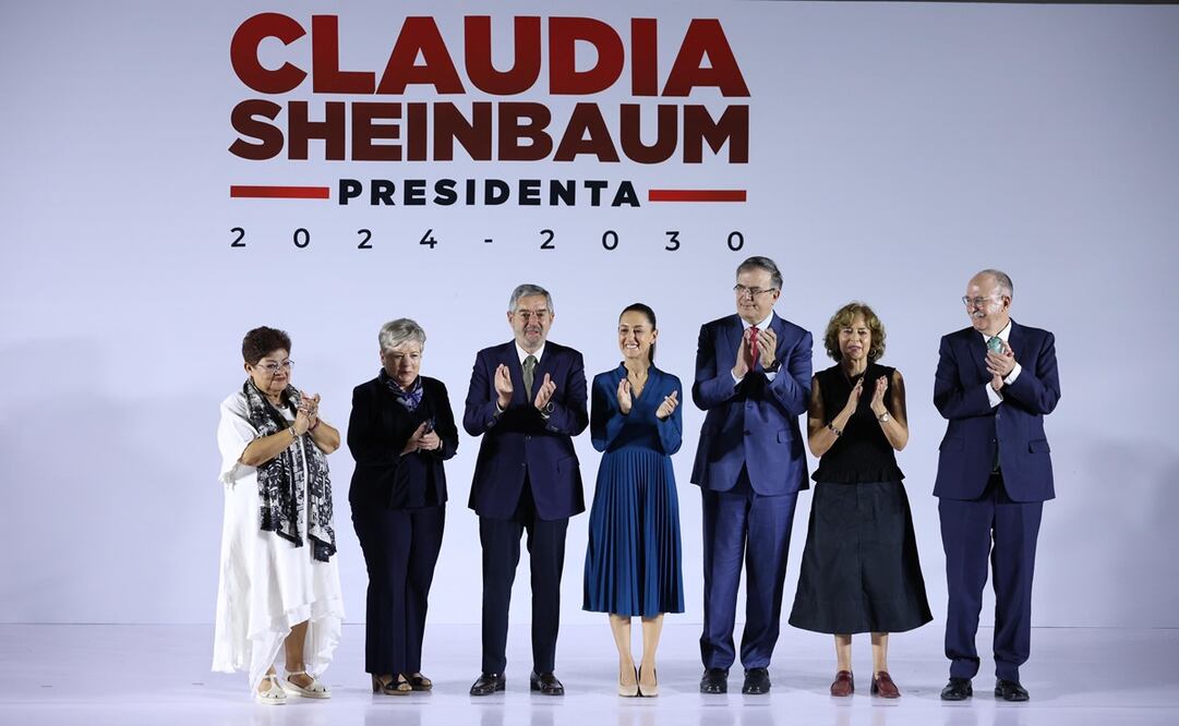 Parte del Gabinete de Claudia Sheinbaum. Foto: Diego Simón Sánchez / EL UNIVERSAL