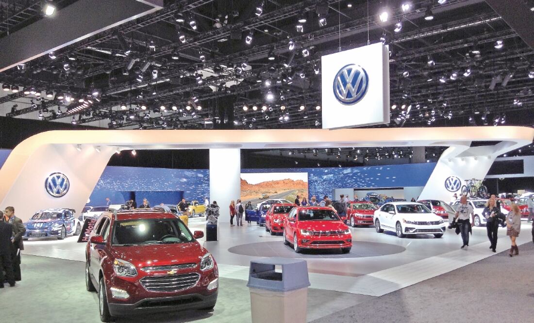 El stand de VW lució semivacío en los días que el evento estuvo abierto a la prensa (OSCAR GONZÁLEZ. EL UNIVERSAL)