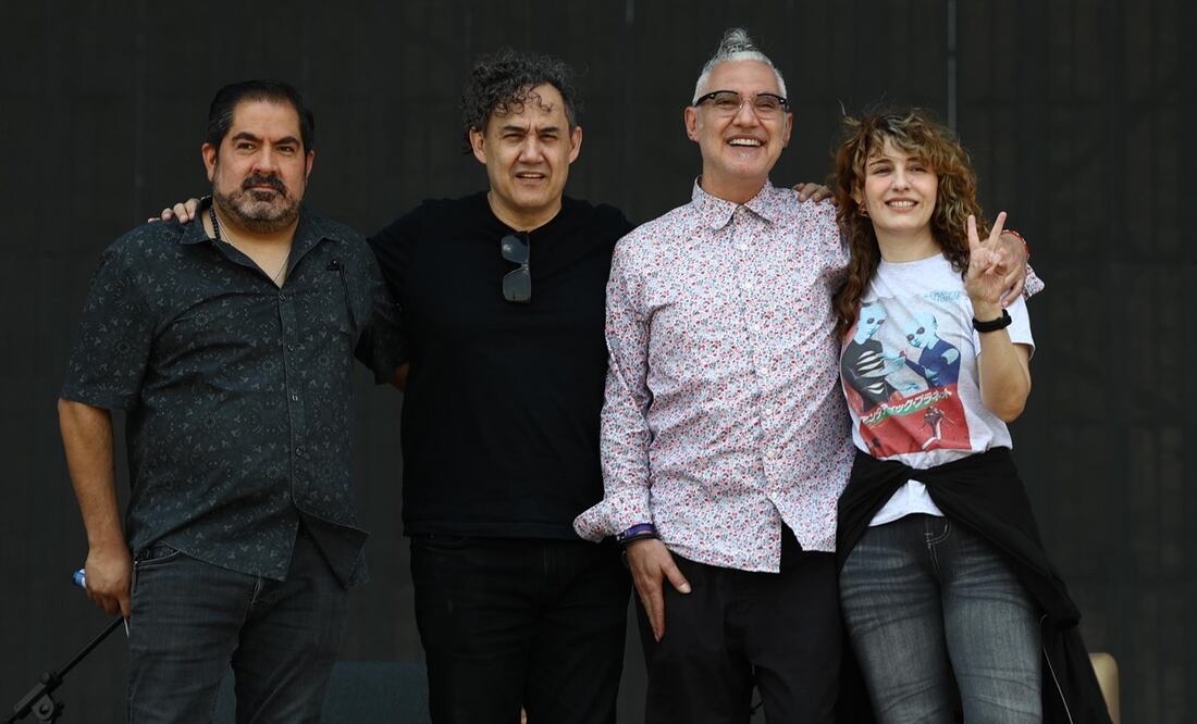 Maria Barracuda, Humberto Calderón, Sabo Romo y Elíseo Reina. Foto: Diego Simón
