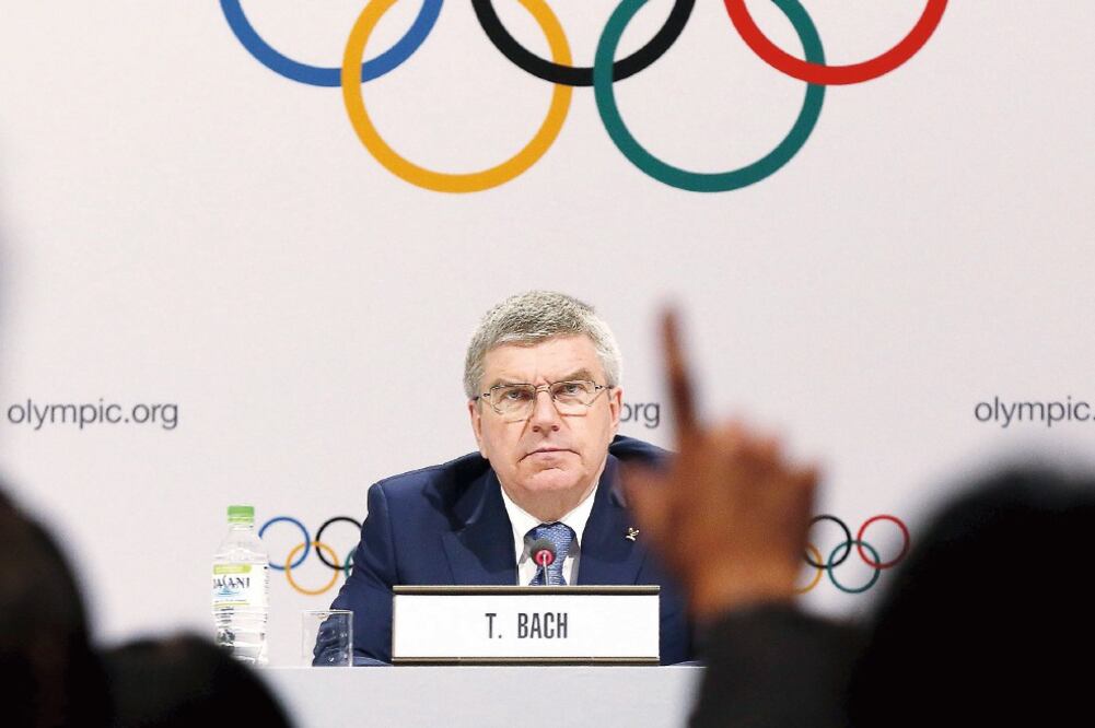 Thomas Bach, presidente del COI, dijo que sólo hay acusaciones, por lo que se respetará la presunción de inocencia hasta confirmar (OLIVIA HARRIS. REUTERS)
