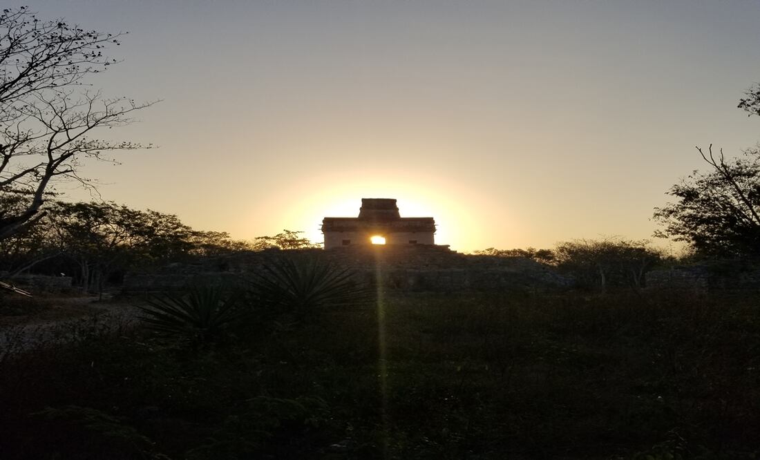 El castillo principal de las 7 muñecas de Dzibichaltun en Yucatán. Foto: Yazmín Rodríguez